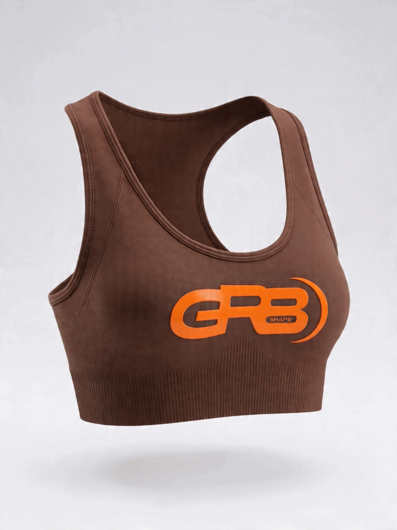 GR8S Pro Performance Sports Bra (Earth Brown)