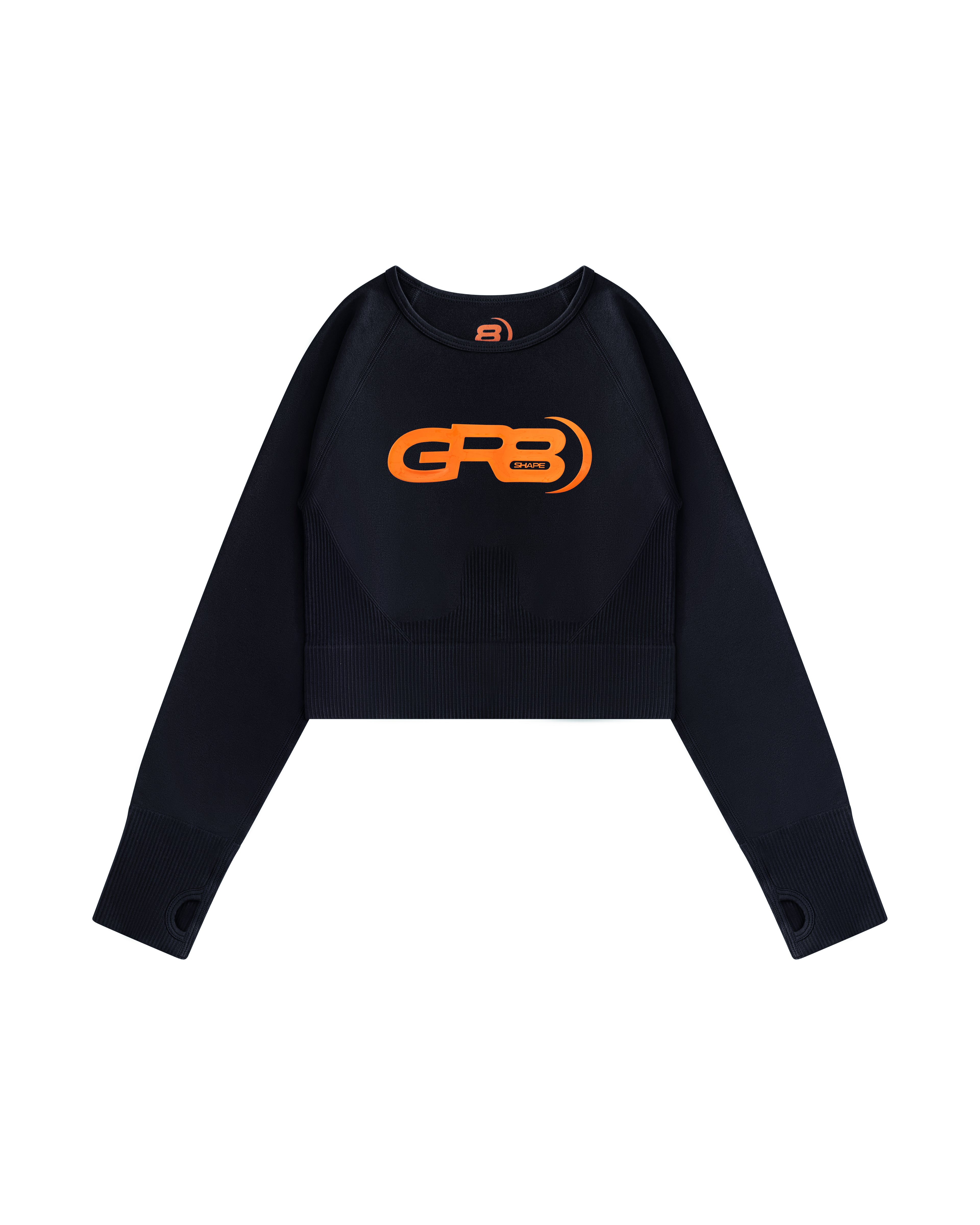 GR8S Performance Crop Top (Midnight Black)