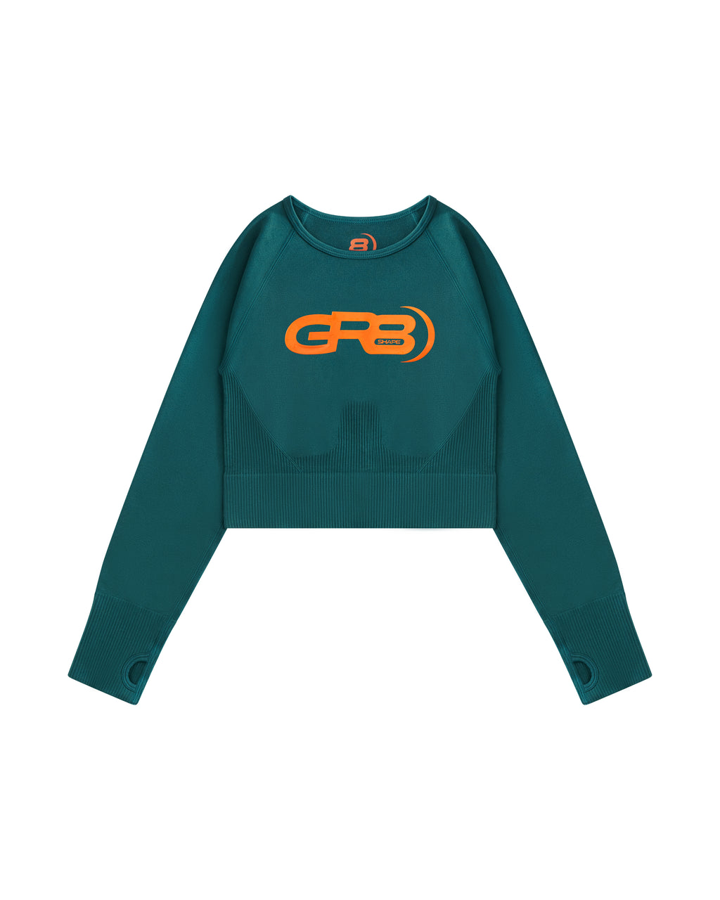GR8S Pro Performance Crop Top (Deep Teal)