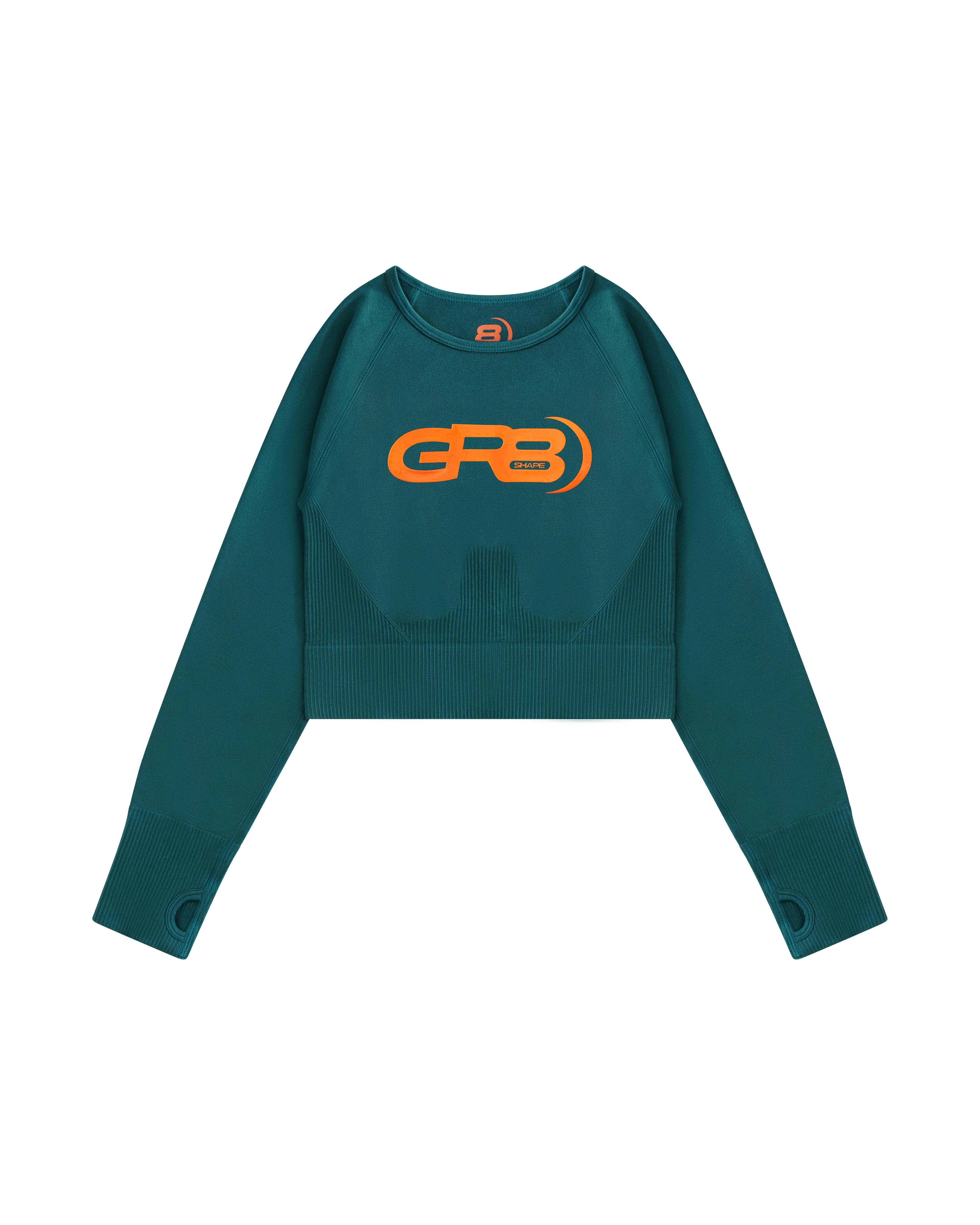 GR8S Pro Performance Crop Top (Deep Teal)