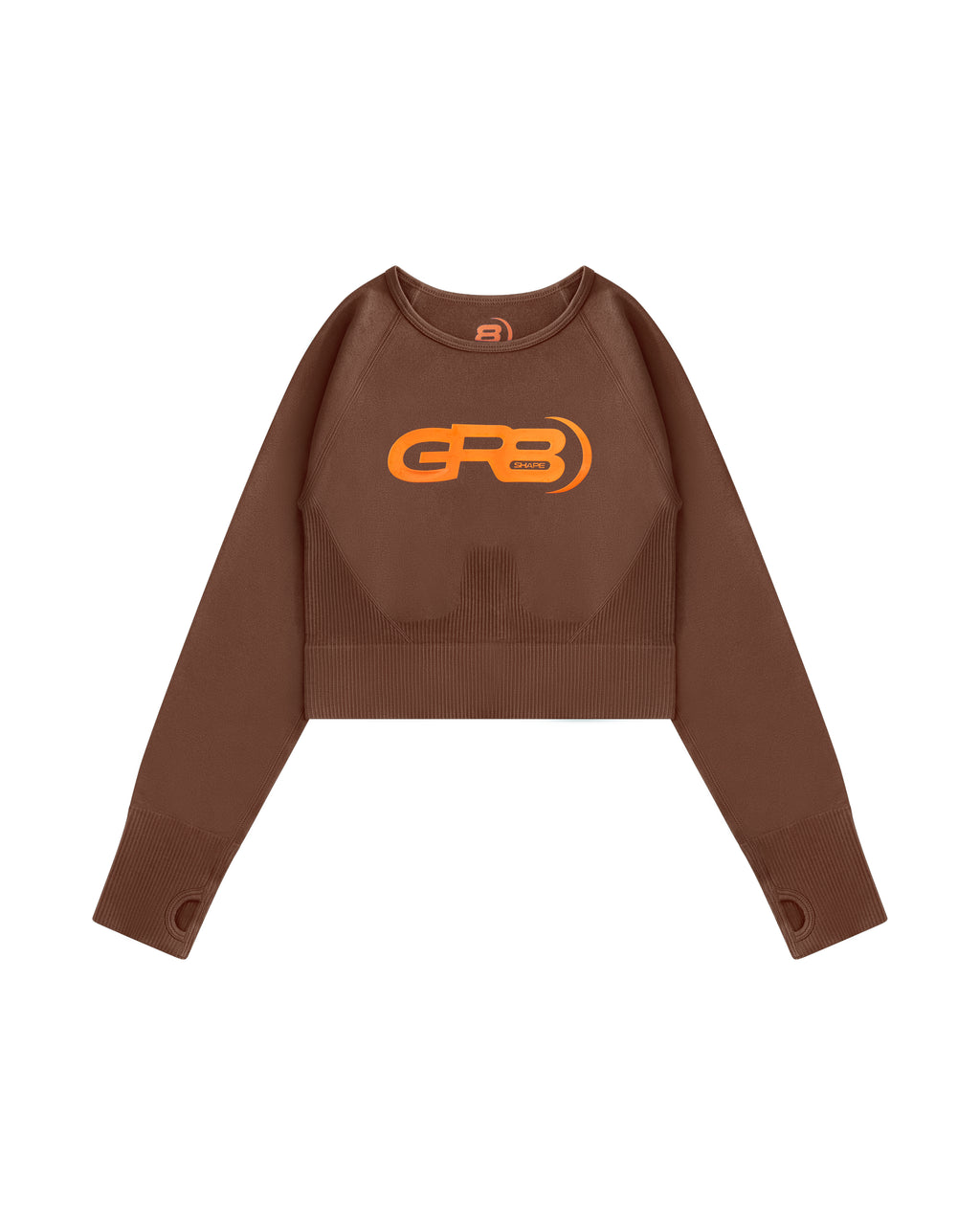GR8S Pro Performance Crop Top (Earth Brown)